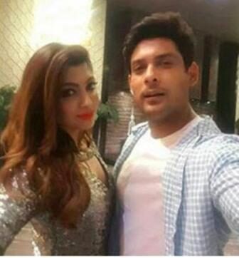 Sidharth Shukla with Akanksha Puri