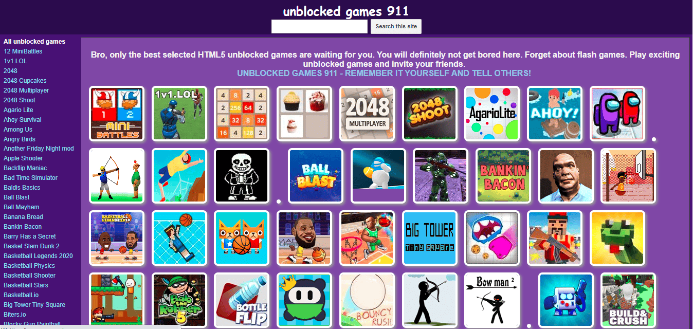 Unblocked Games 911- List of Free 911 Unblocked Games 2023