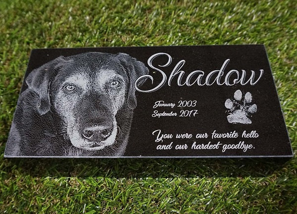 Laser Engraved Granite Pet Memorials – Jabberwocky Laser Design