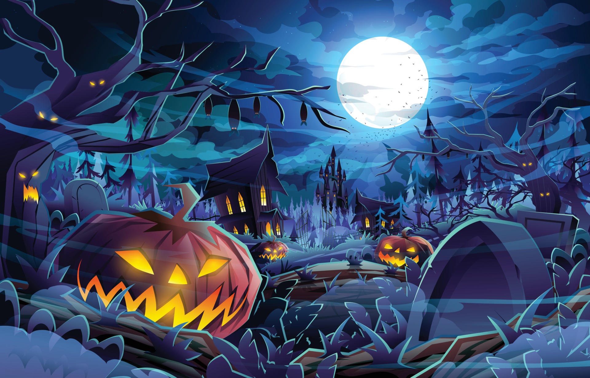 Halloween Background Vector Art, Icons, and Graphics for Free Download